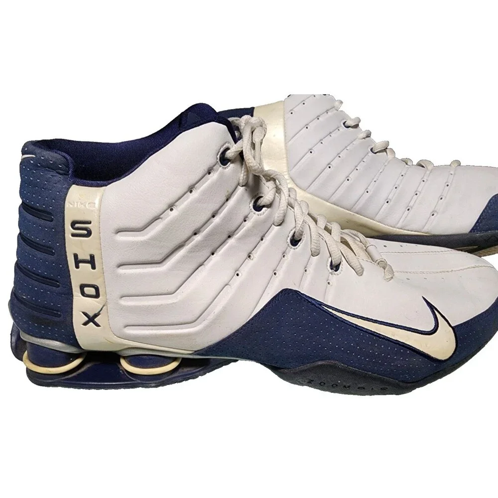 NIKE Shox Vintage 2004 Size 16 Leather High Top Sneakers EU 50.5